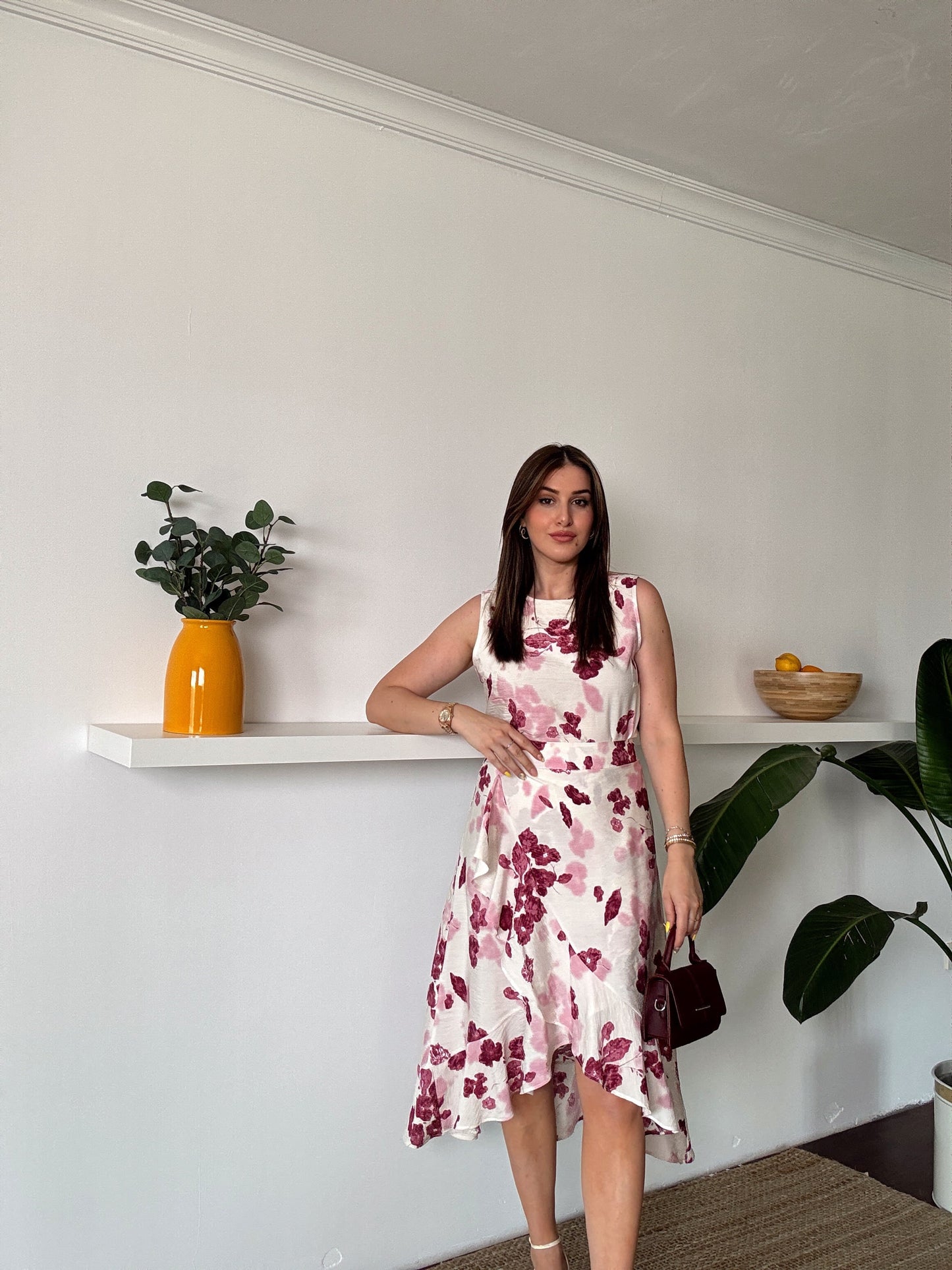 Marje fırfır detaylı takım BORDO