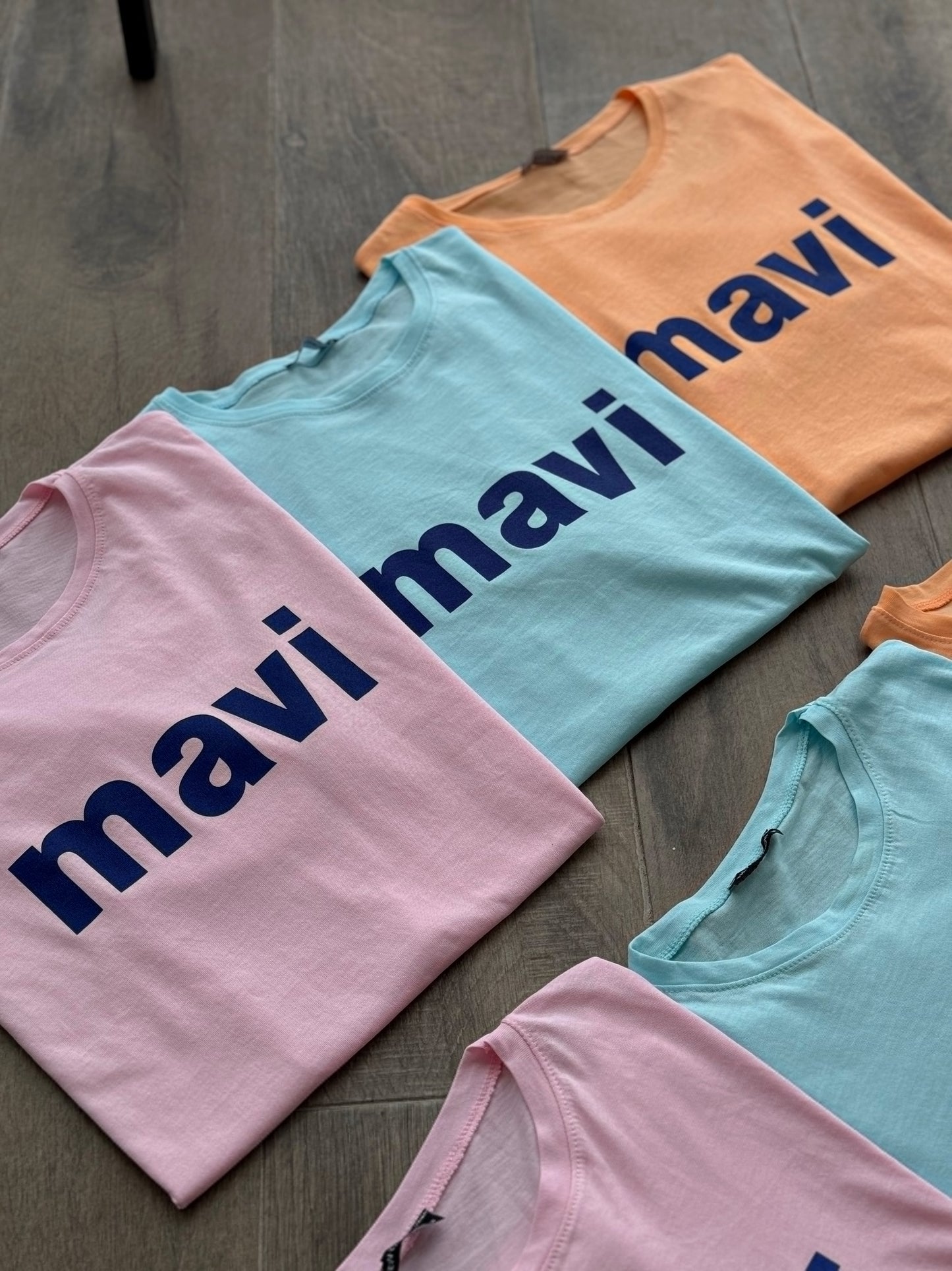 MV Baskılı Organik Tişört - TOZ PEMBE