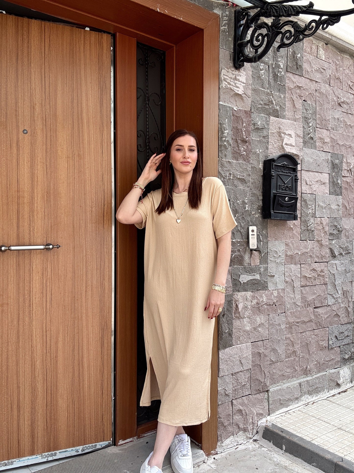 Oversize Salaş Elbise TAŞ