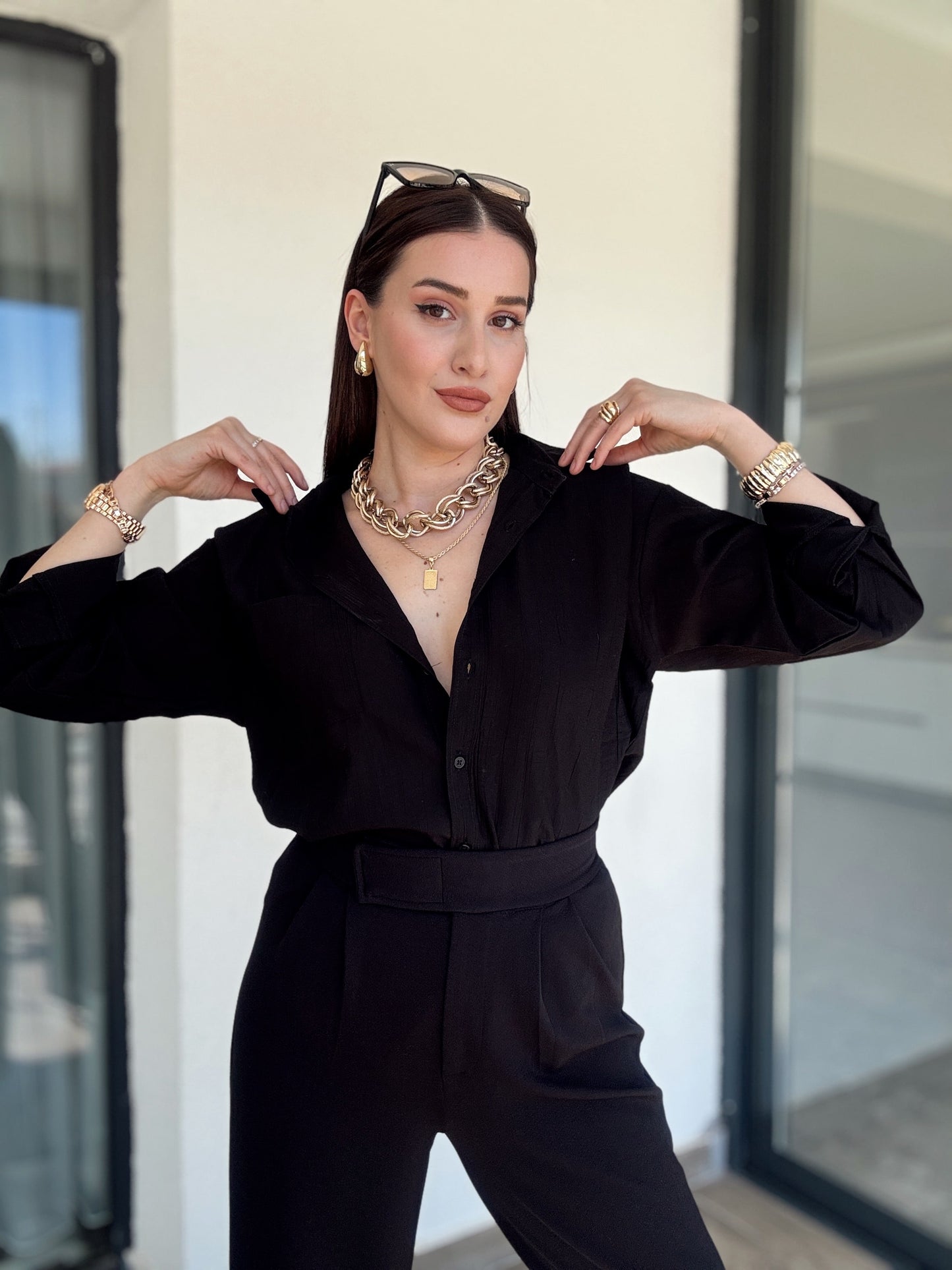 Basic Crush Gömlek - SİYAH