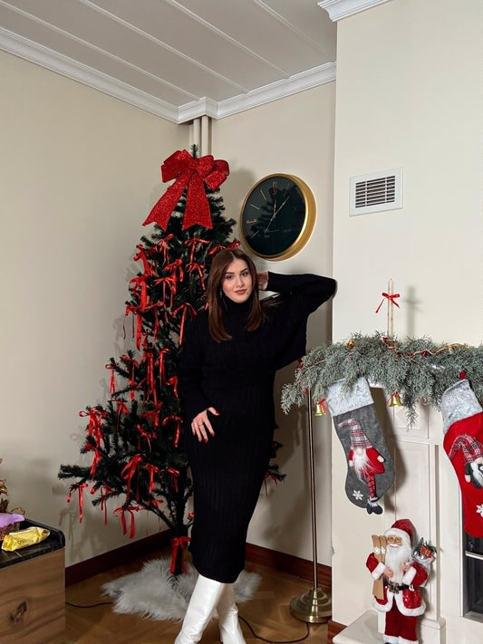 Balıkçı Saç Örgü Jileli Takım-SİYAH