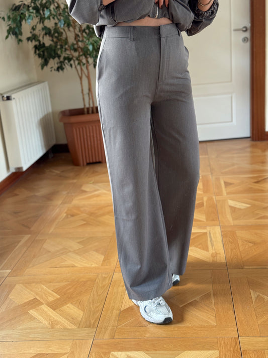 TİNA premium palazzo pantolon GRİ