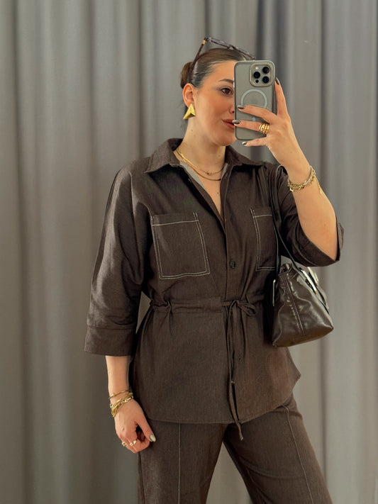 Kot Takım-KAHVERENGİ