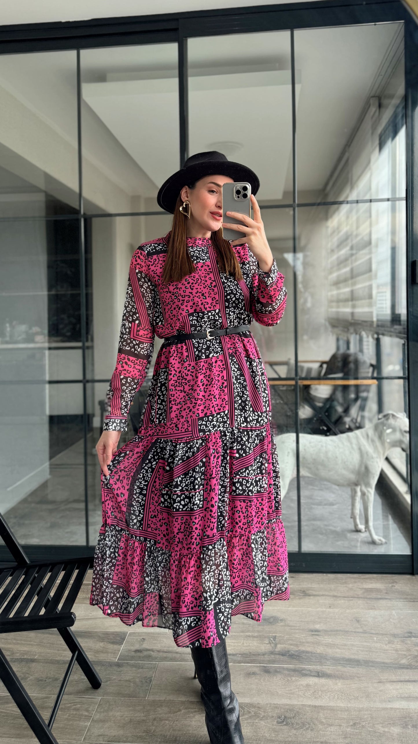 Neiba Elbise - PEMBE