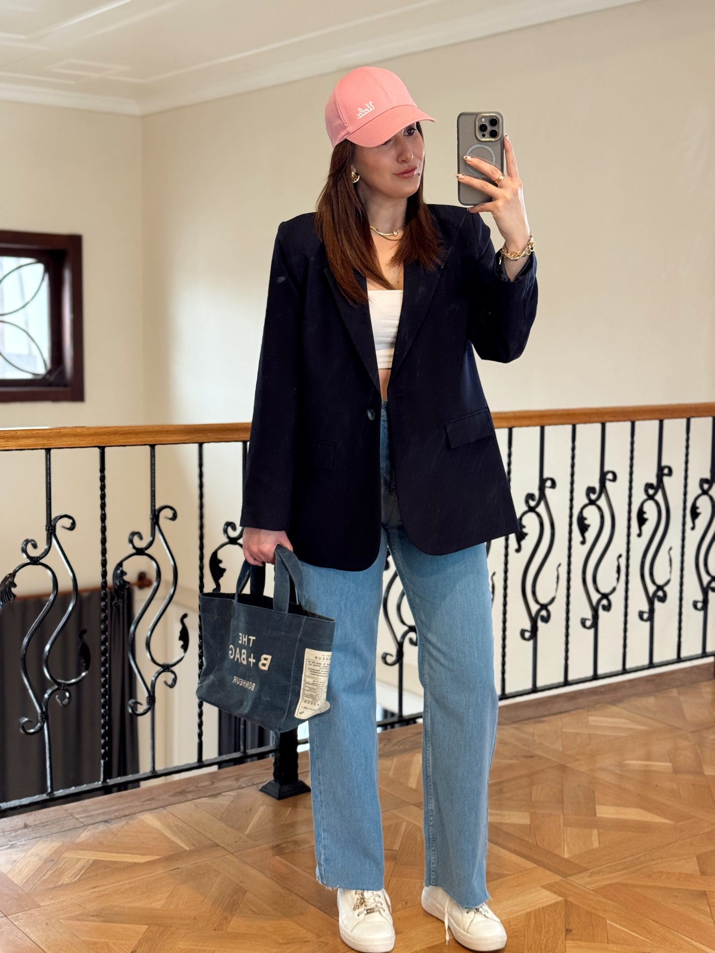 Victoria Kesik Paça Pantolon-MAVİ