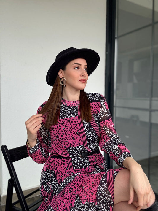 Neiba Elbise - PEMBE