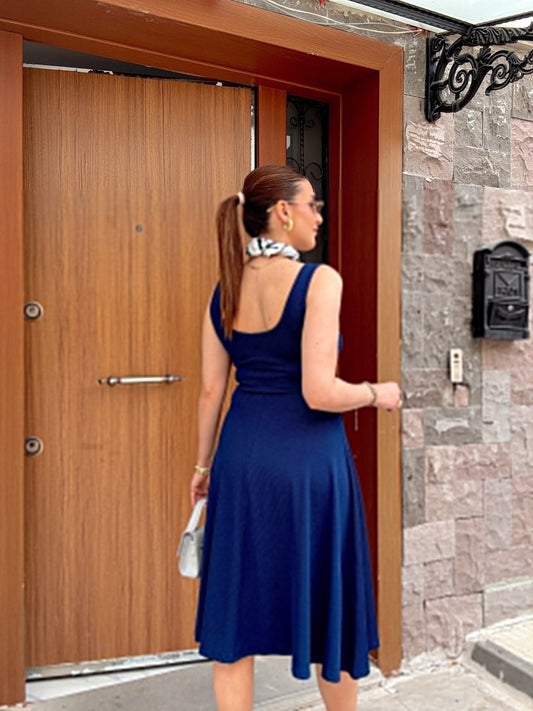 Askılı KILOS Elbise Lacivert