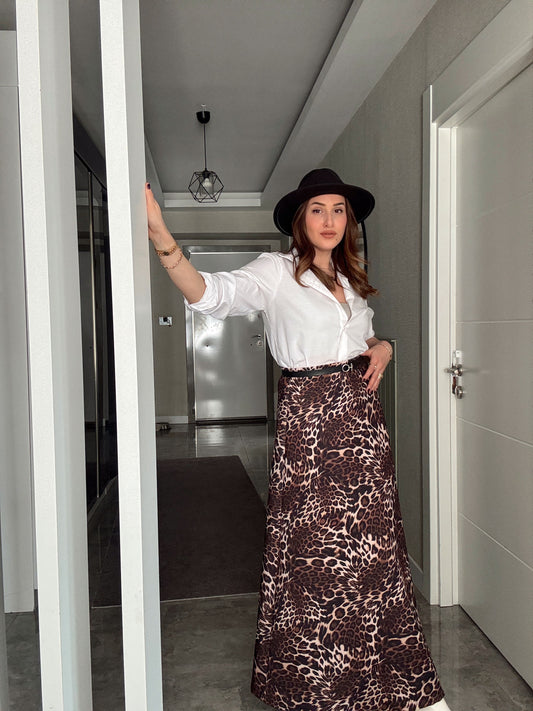 Digital Baskı Scuba Etek - LEOPAR