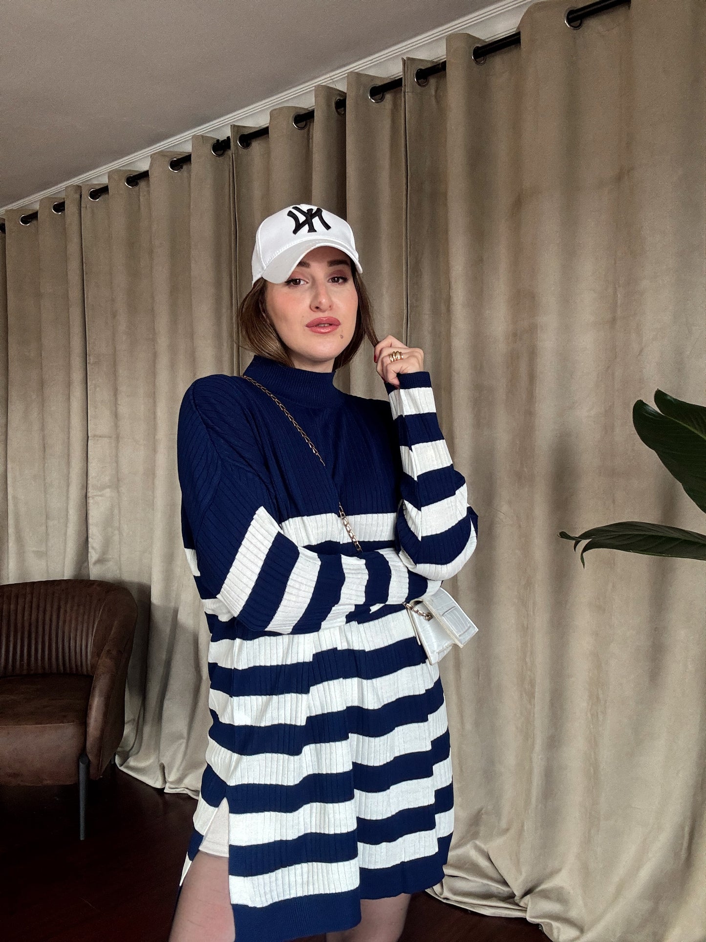 Yarım Balıkçı Fitilli Tunik - LACİVERT