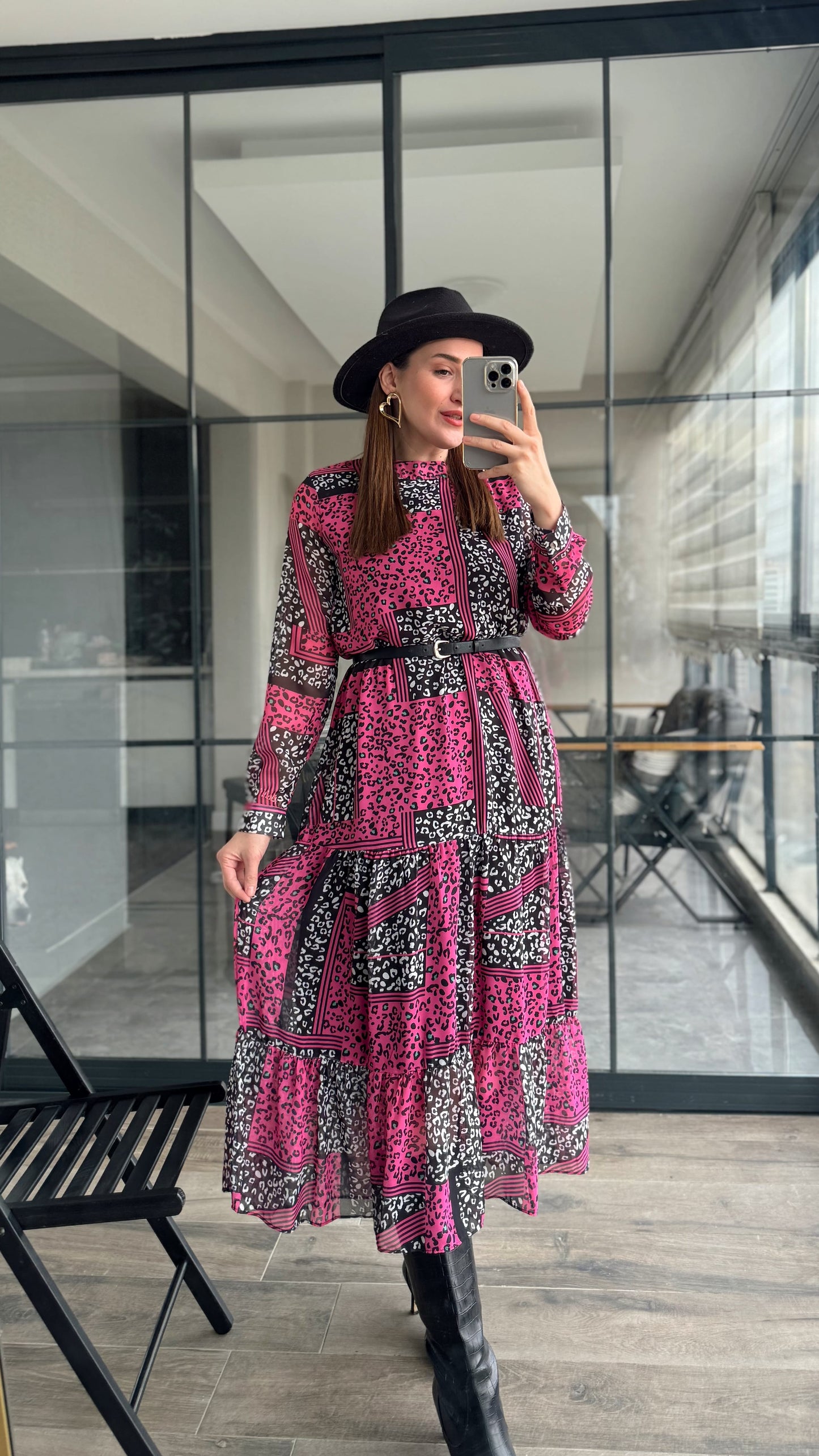 Neiba Elbise - PEMBE