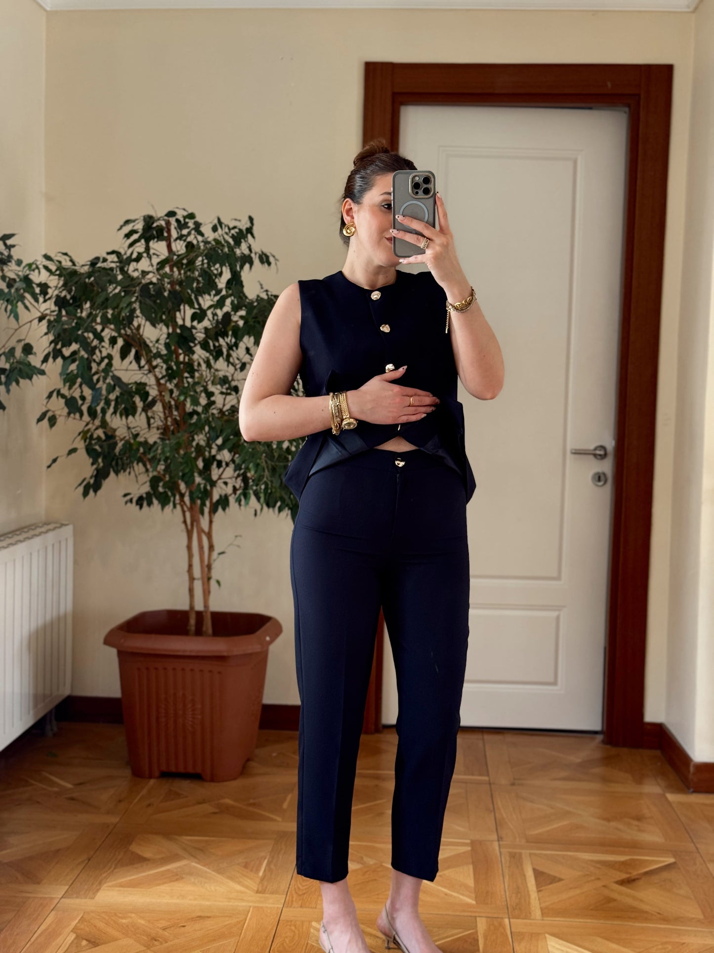 STELLA Pantolon-LACİVERT