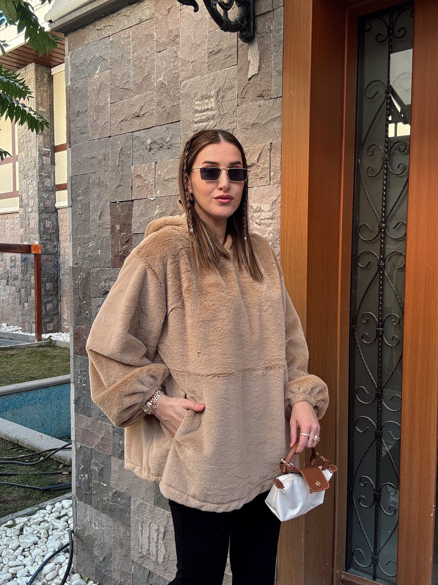 Ms. M Model Salaş Sweatshirt - Cappuccino