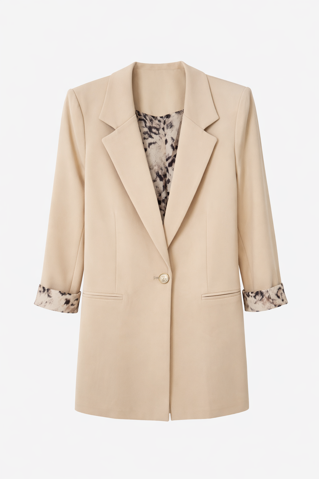 Astarı Desenli Ceket-TAŞ