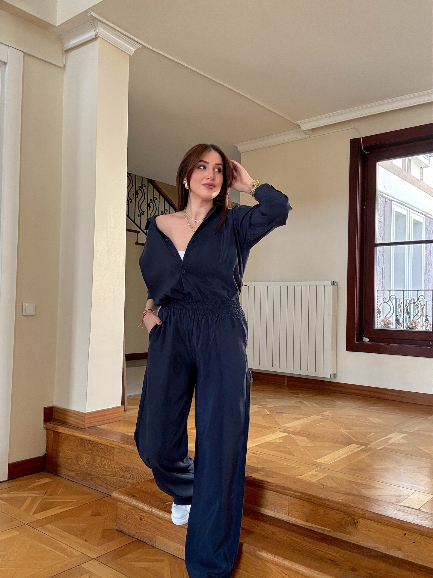 Parlak ikili takım Lacivert