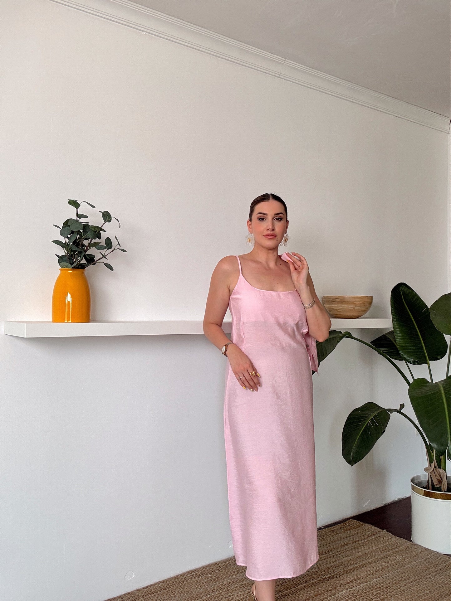 VİENA gömlek elbise ikili takım Pembe