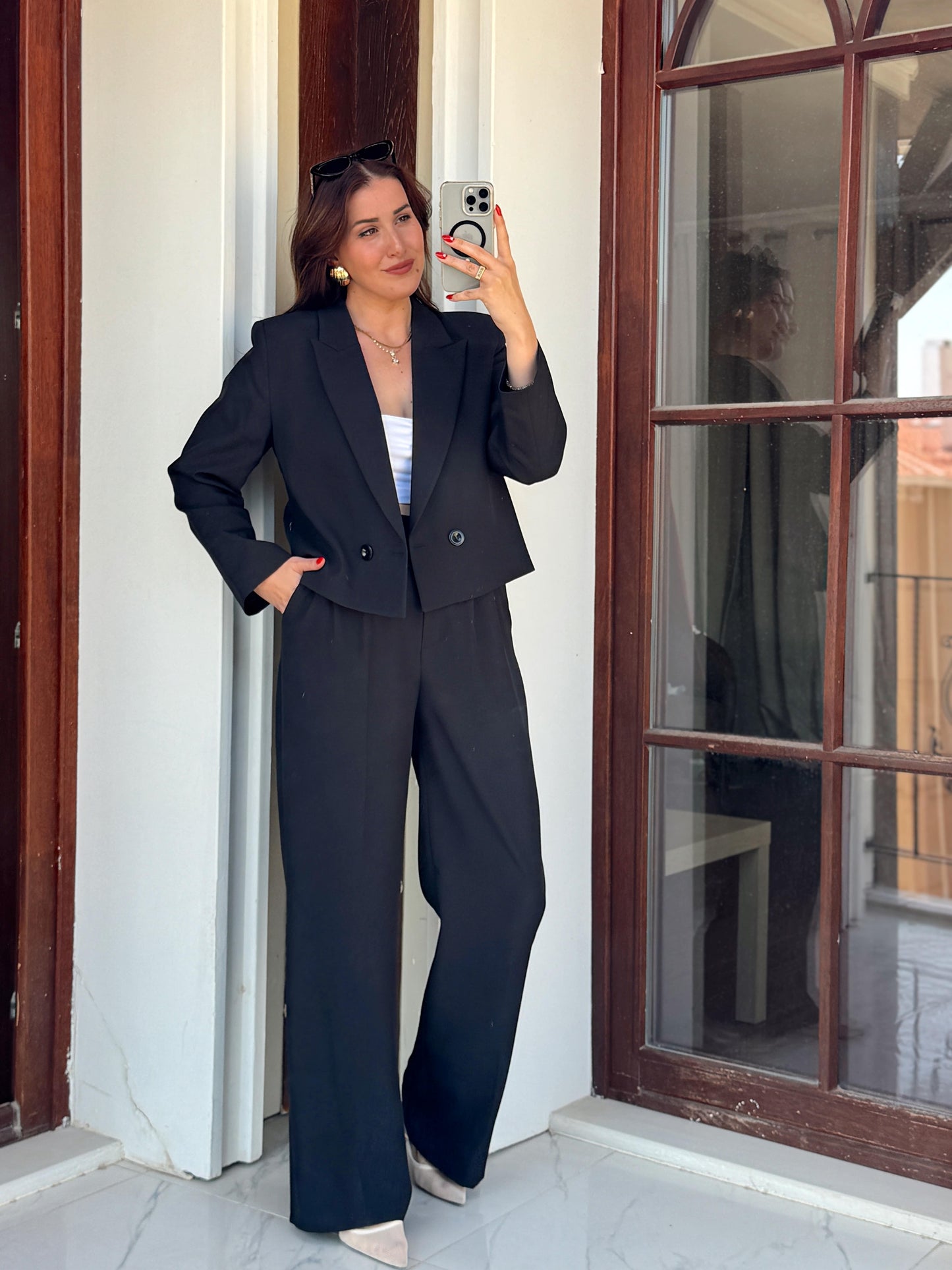 Lina Premium Ceket Pantolon takım Siyah