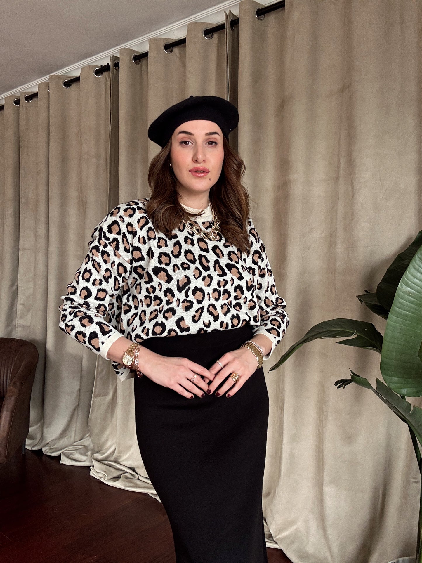 Leopar Desen Kazak - LATTE