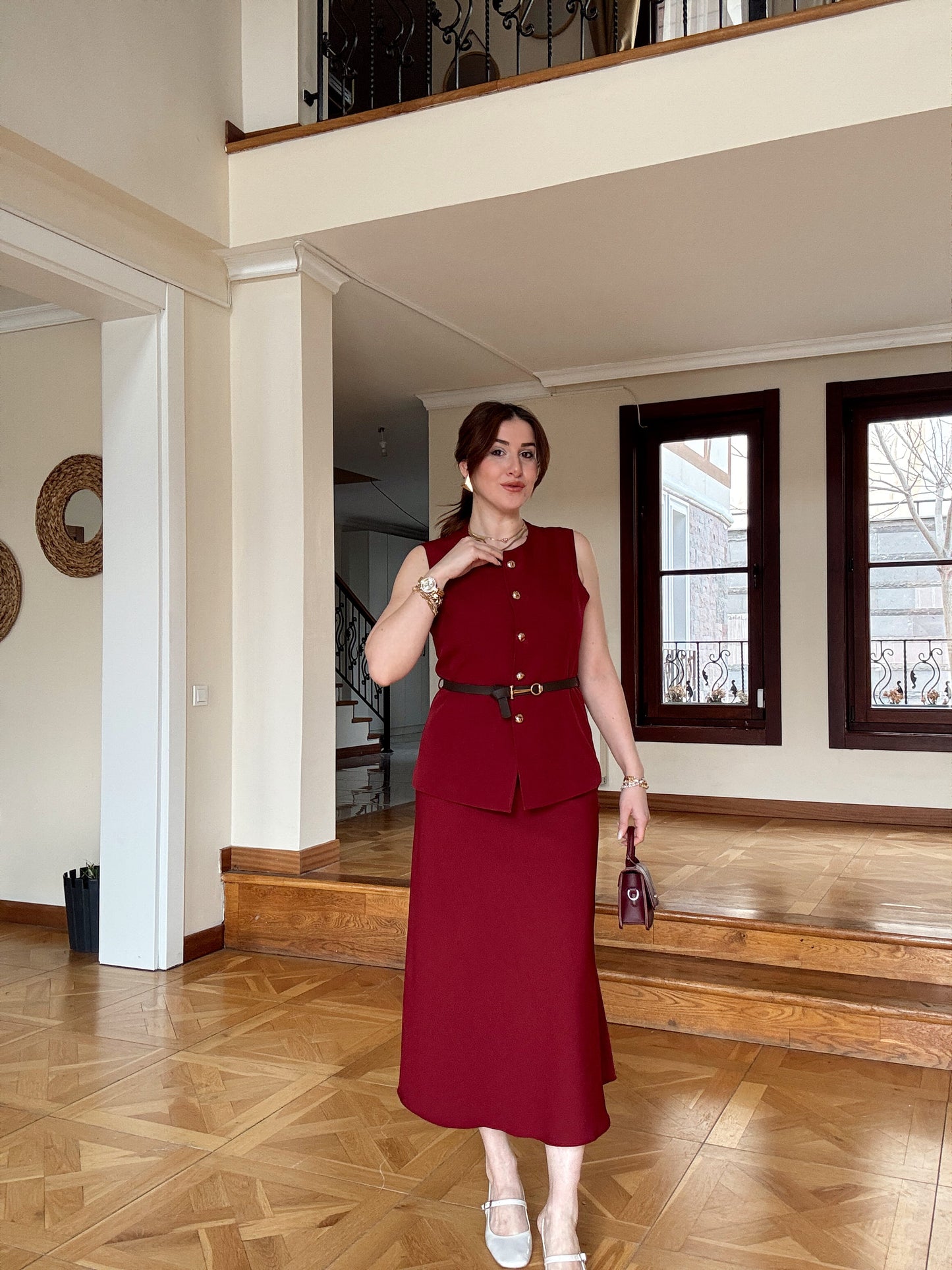 TORİNO Etek-BORDO