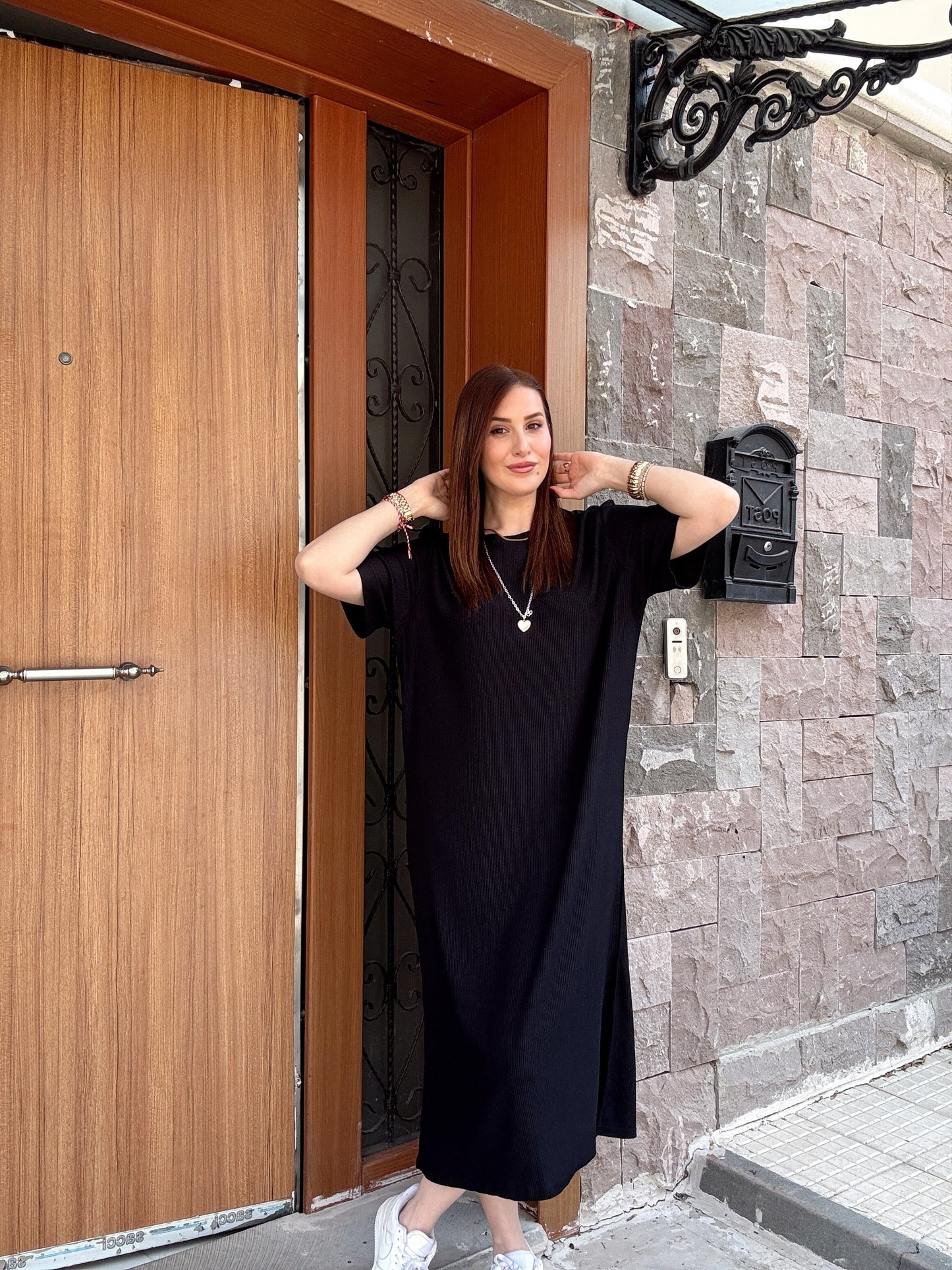 Oversize Salaş Elbise SİYAH