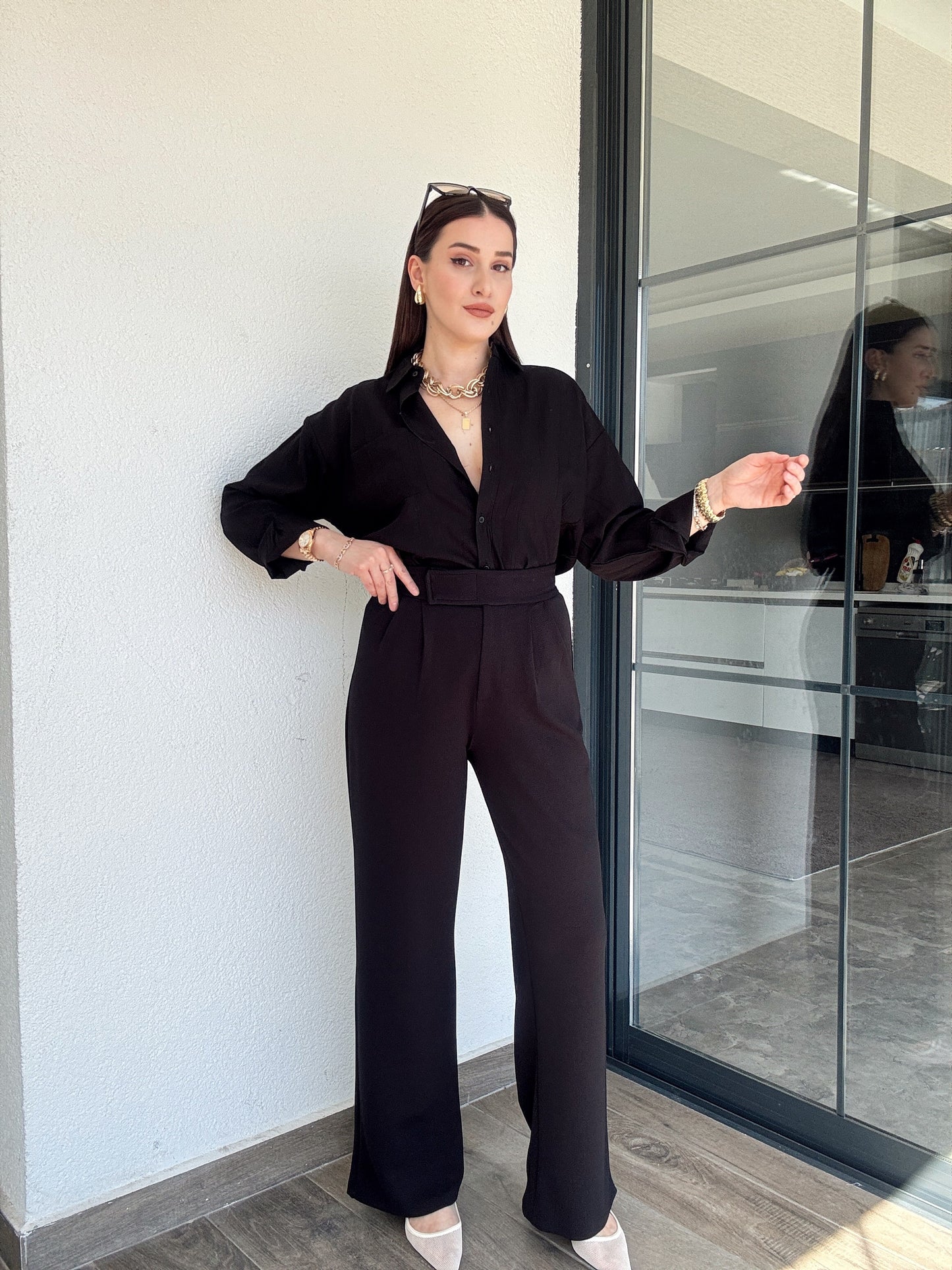 Basic Crush Gömlek - SİYAH