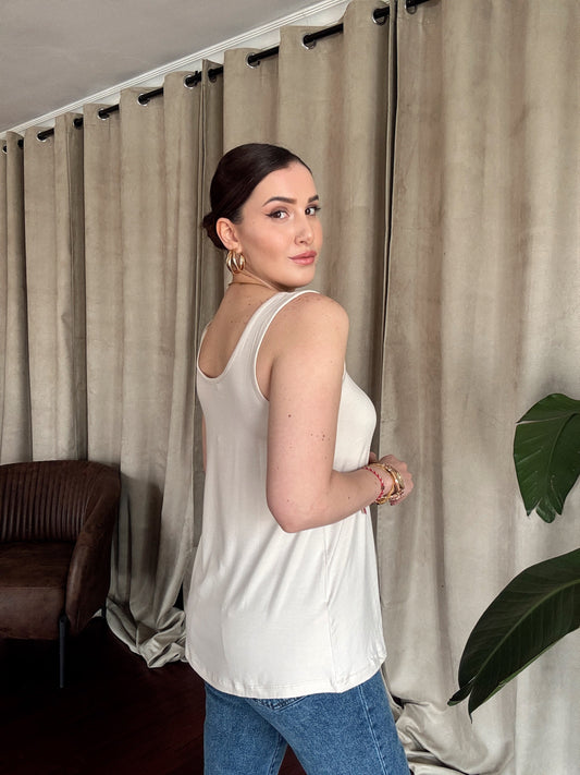 OYSH geniş yaka basic atlet TAŞ