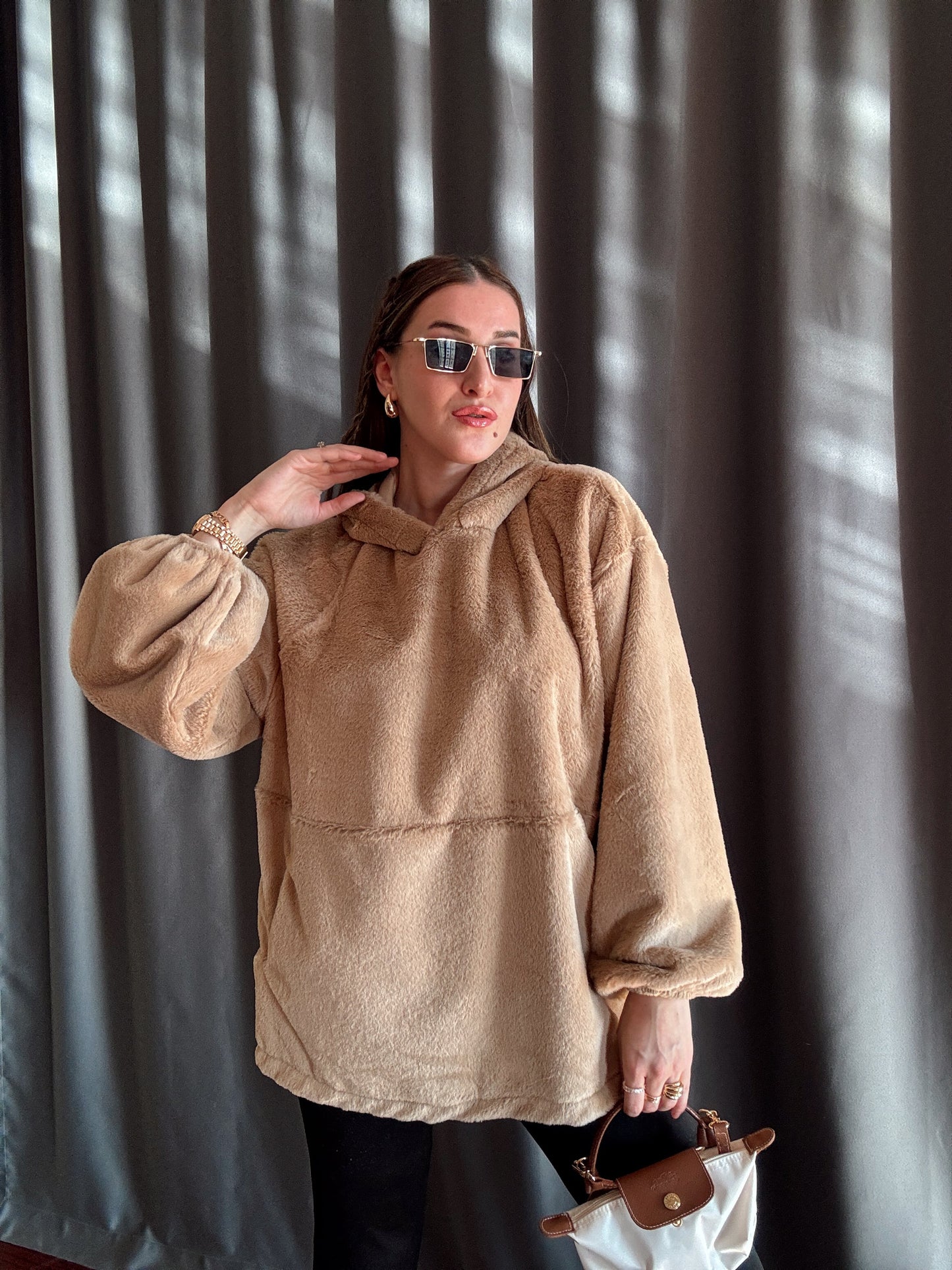 Ms. M Model Salaş Sweatshirt - Cappuccino