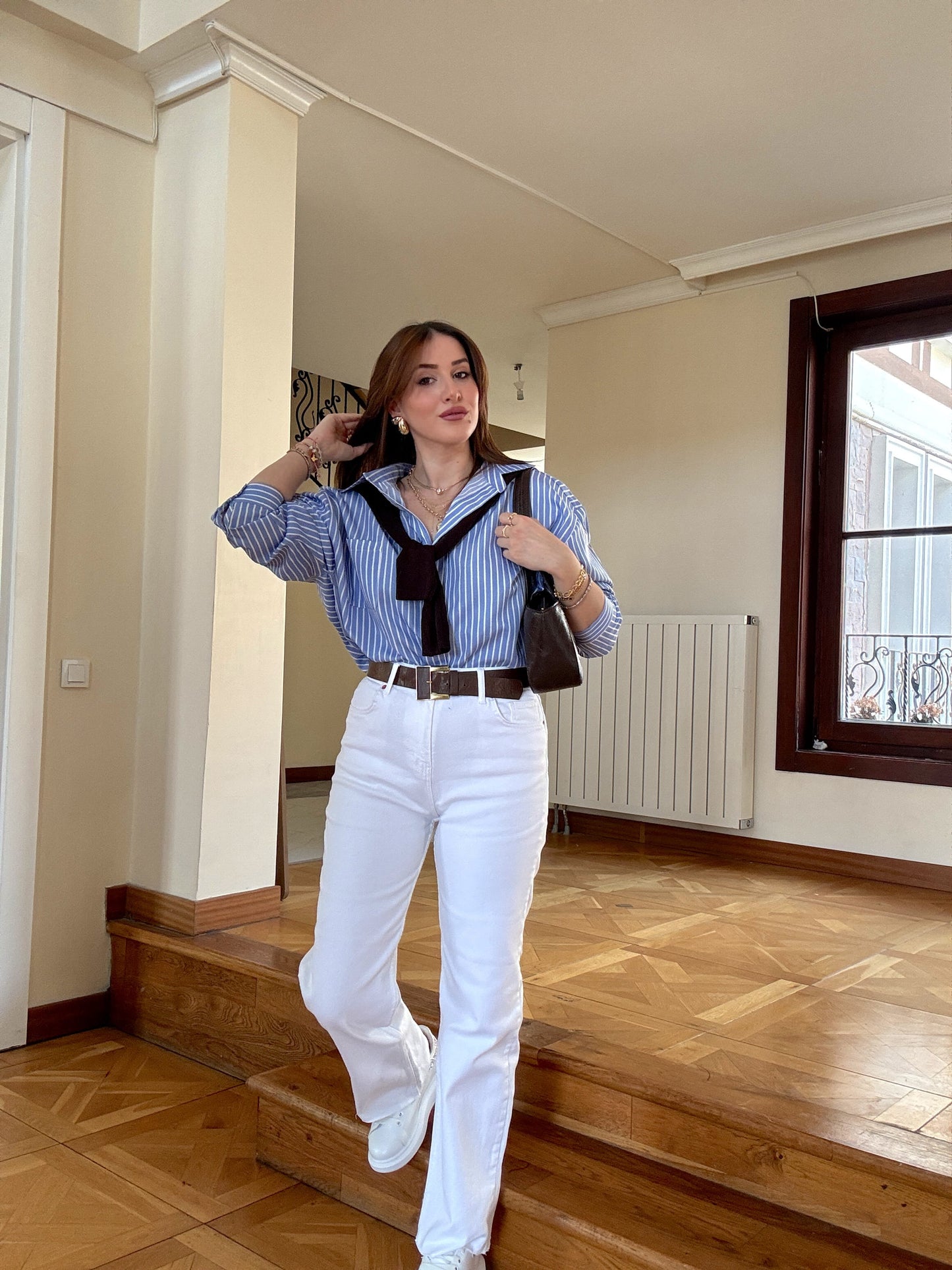 Ekstra yüksek bel zr model palazzo jean BEYAZ