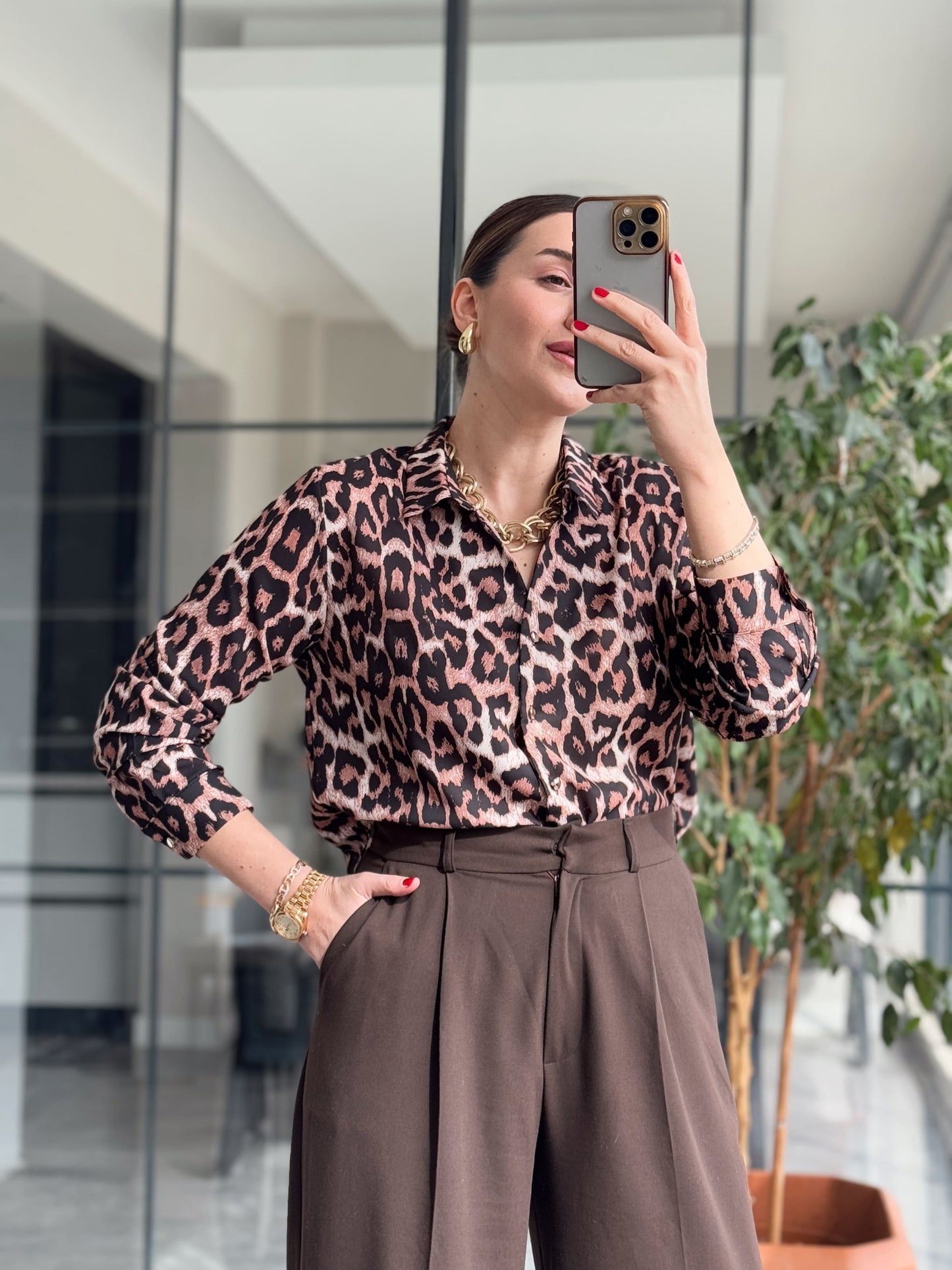 Liza Leopar Gömlek - LEOPAR