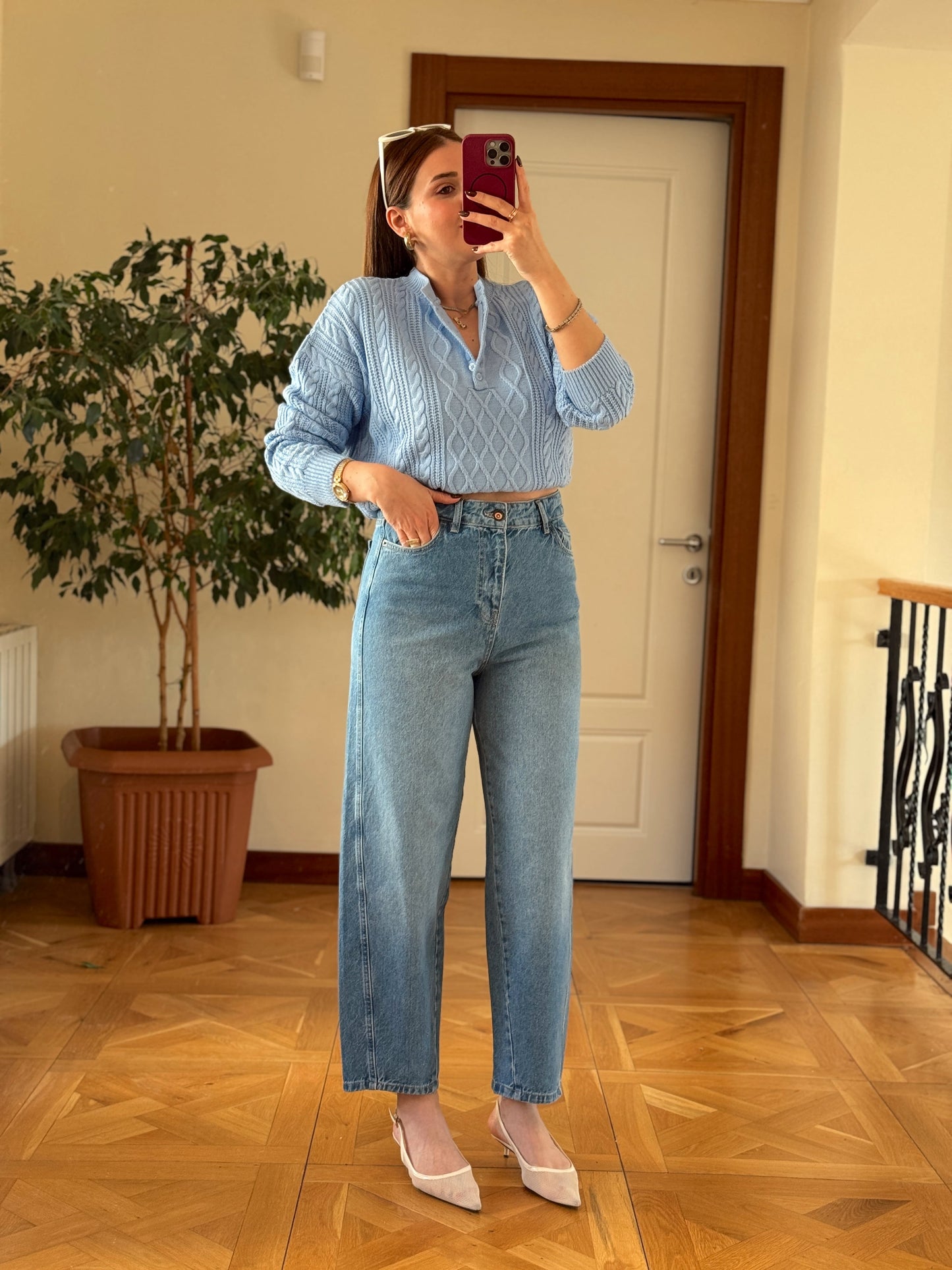 TOKYO KOT PANTOLON-AÇIK MAVİ