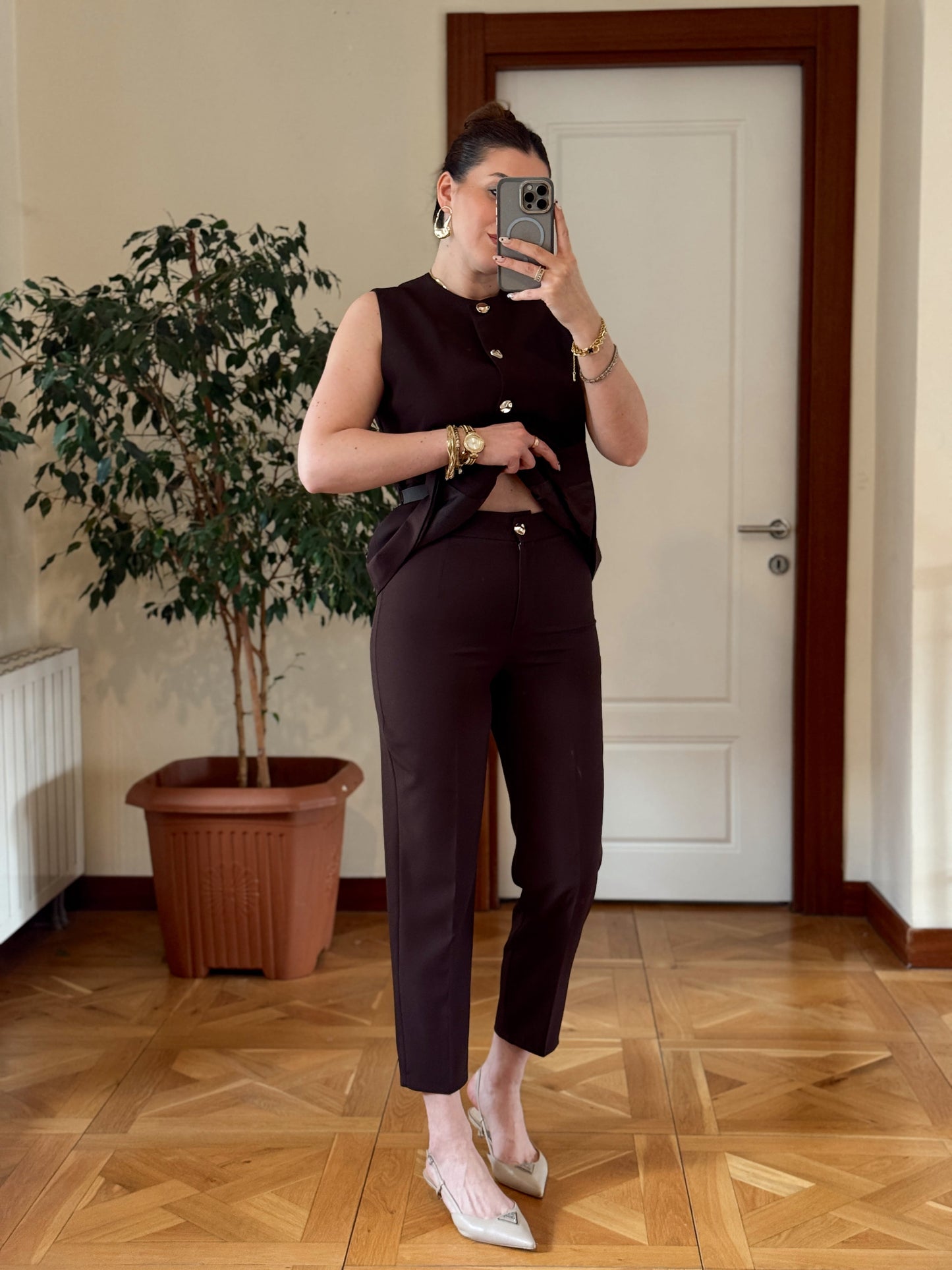 STELLA Pantolon-KAHVERENGİ