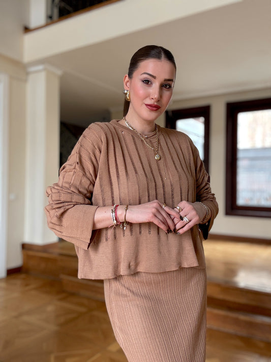 LARİS ajurlu ikili takım CAMEL