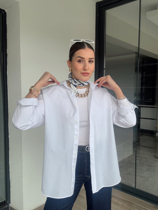 Armila Poplin Gömlek  - BEYAZ