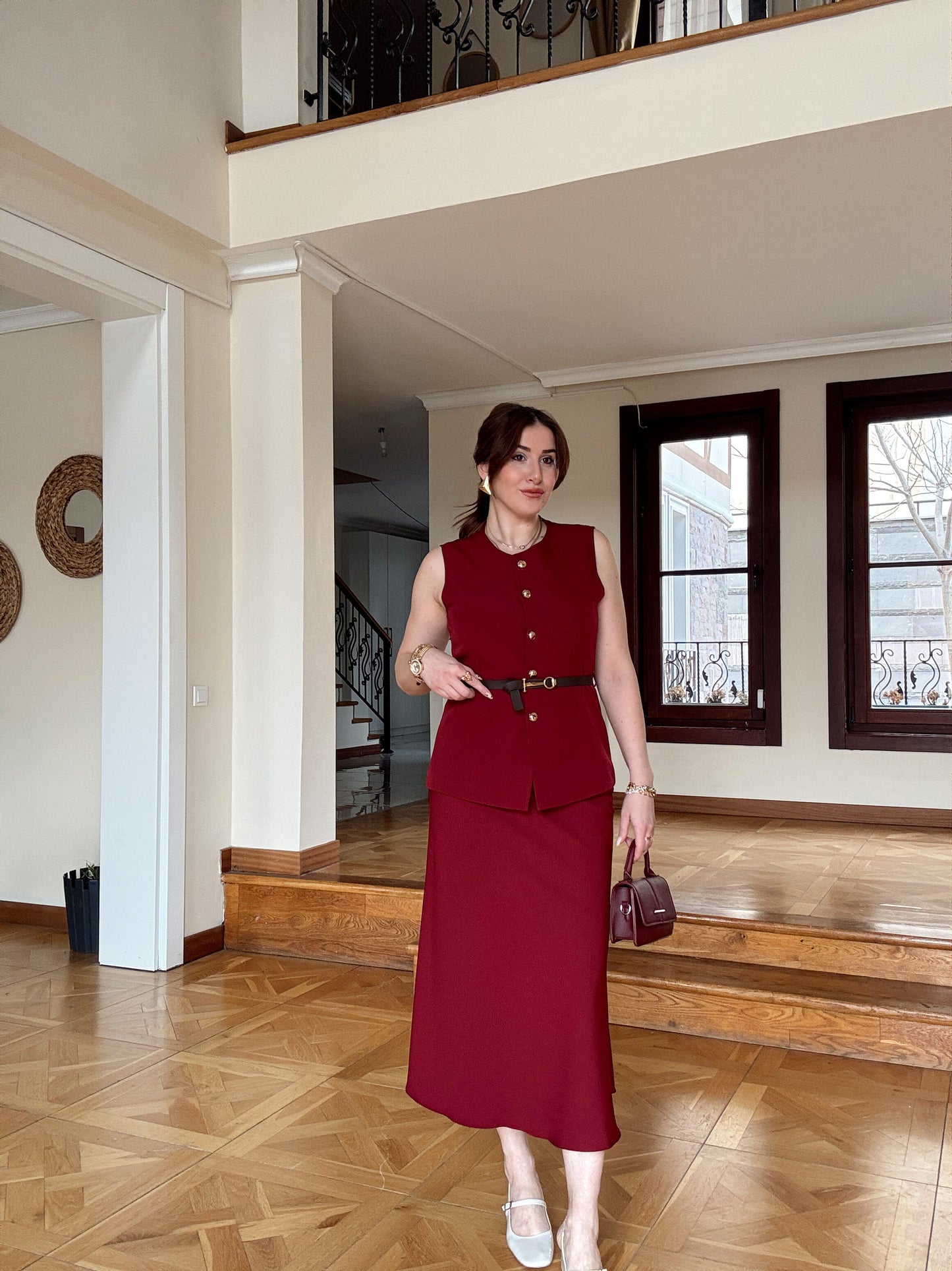 TORİNO Etek-BORDO