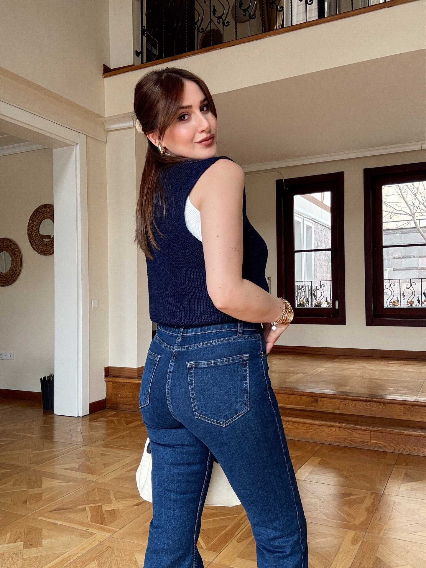 İspanyol paça likralı jean Mavi