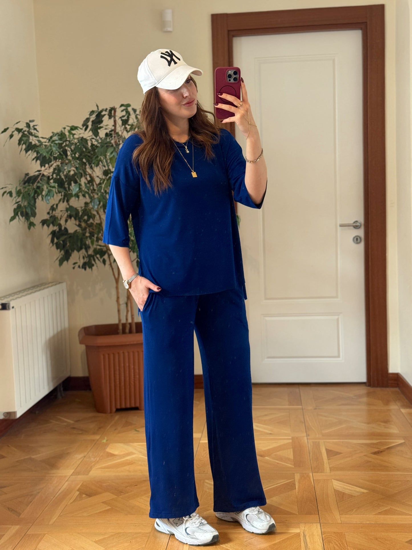 Lazer kesim oys takım SAKS MAVİ