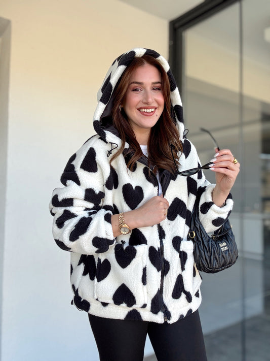 Kalpli Peluş Mont EKRU