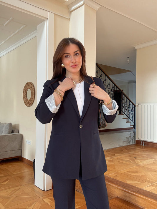 JENNA Ceket-LACİVERT