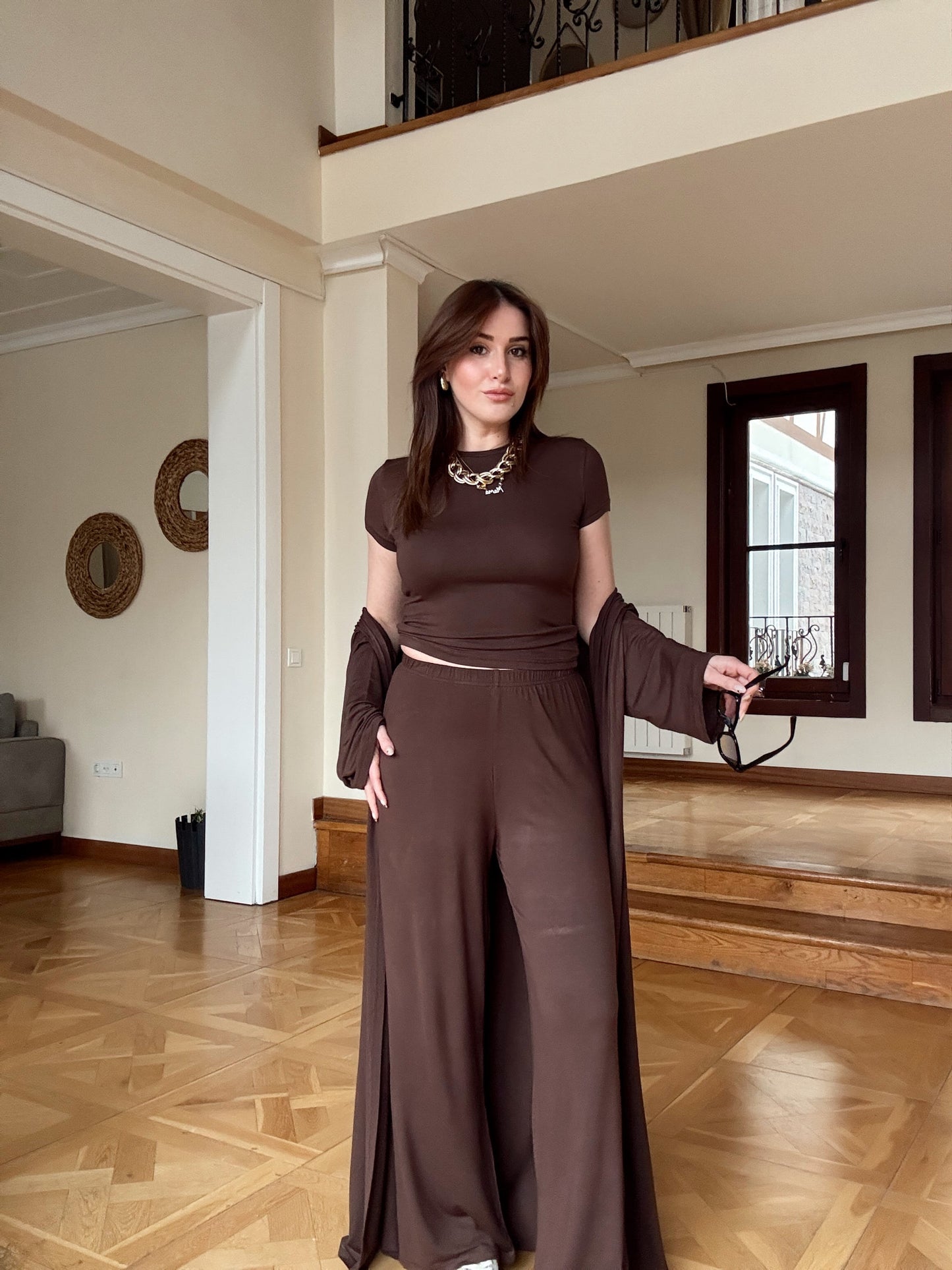 Üçlü Takım-KAHVERENGİ