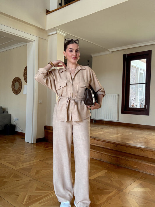 Kuşaklı Keten Takım Taş