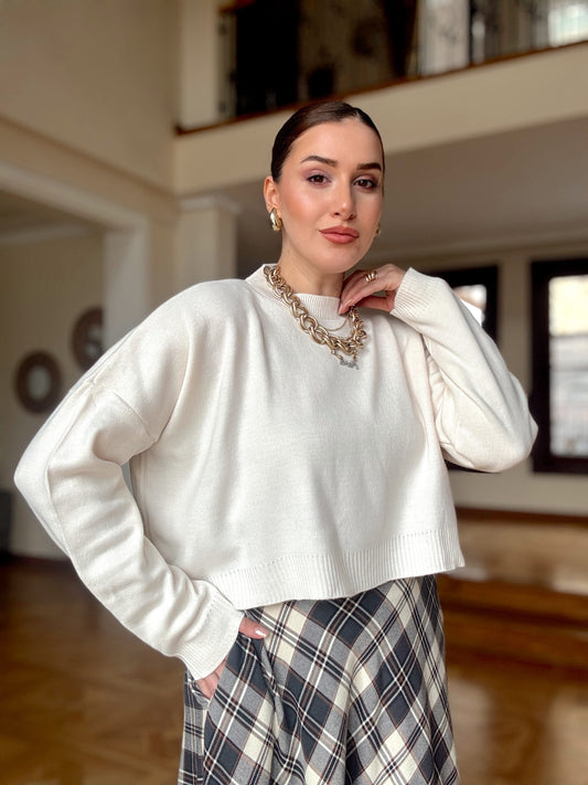 Basic Crop Kazak - BEJ