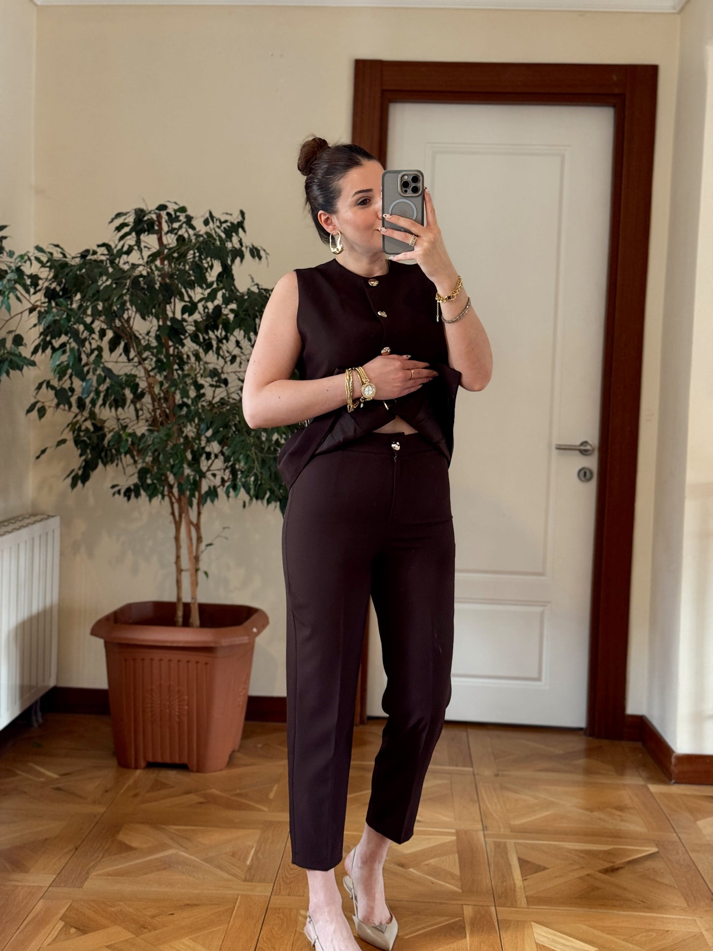 STELLA Pantolon-KAHVERENGİ