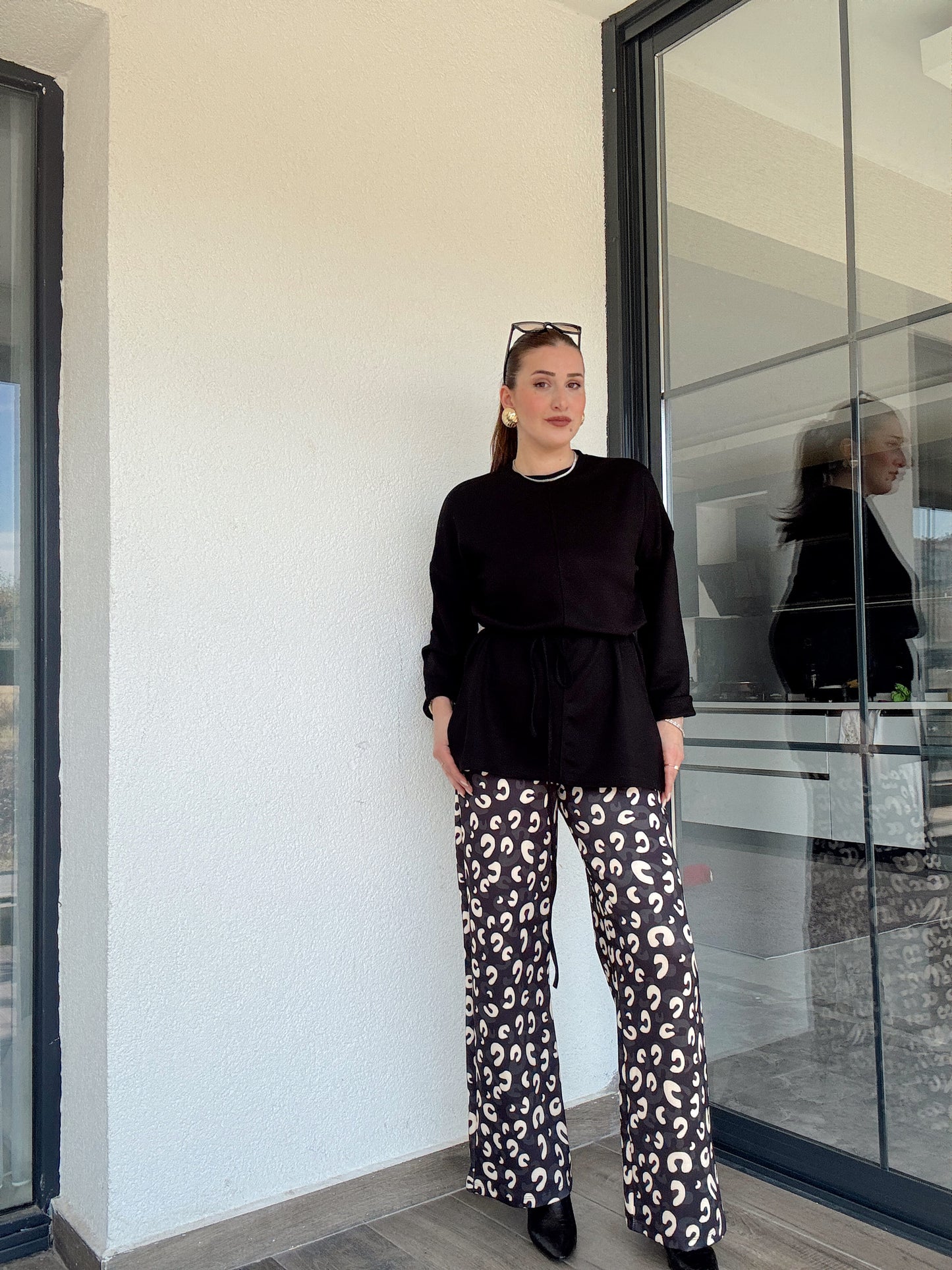 Digital Baskı Palazzo Pantolon - MİX