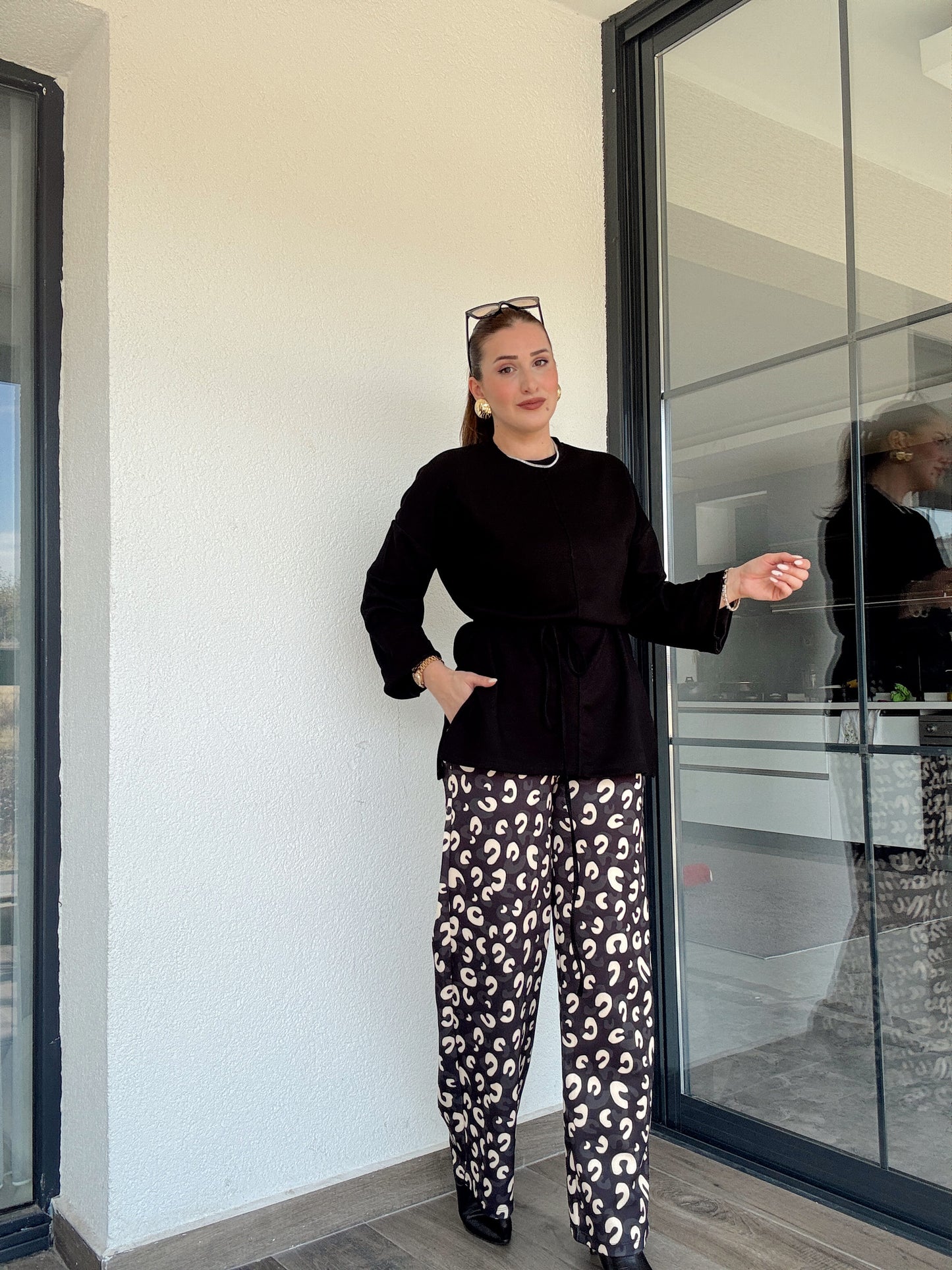 Digital Baskı Palazzo Pantolon - MİX