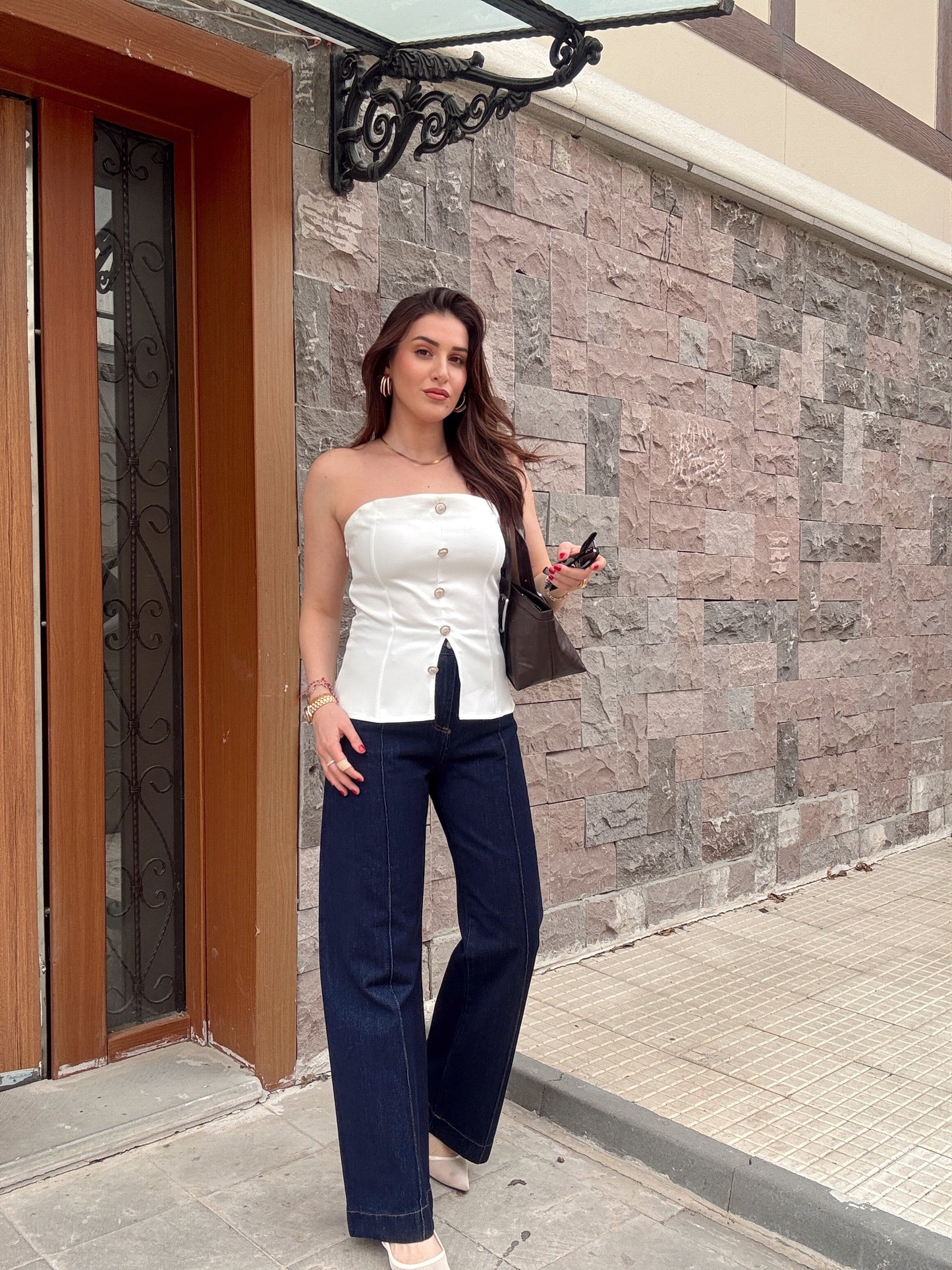 Çimalı Palazzo Emilly Kot Pantolon Koyu Mavi