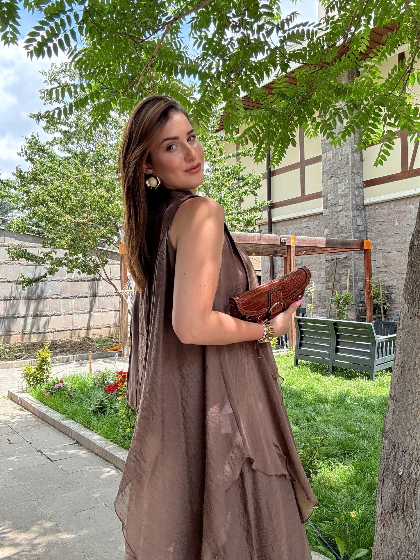 Fiona Etekli Premium Takım Kahve