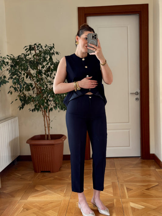 STELLA Pantolon-LACİVERT