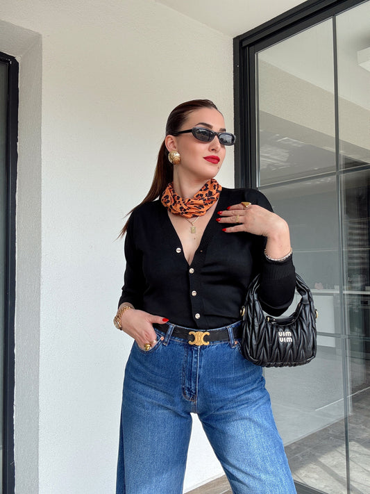 Premium Basic Hırka Siyah