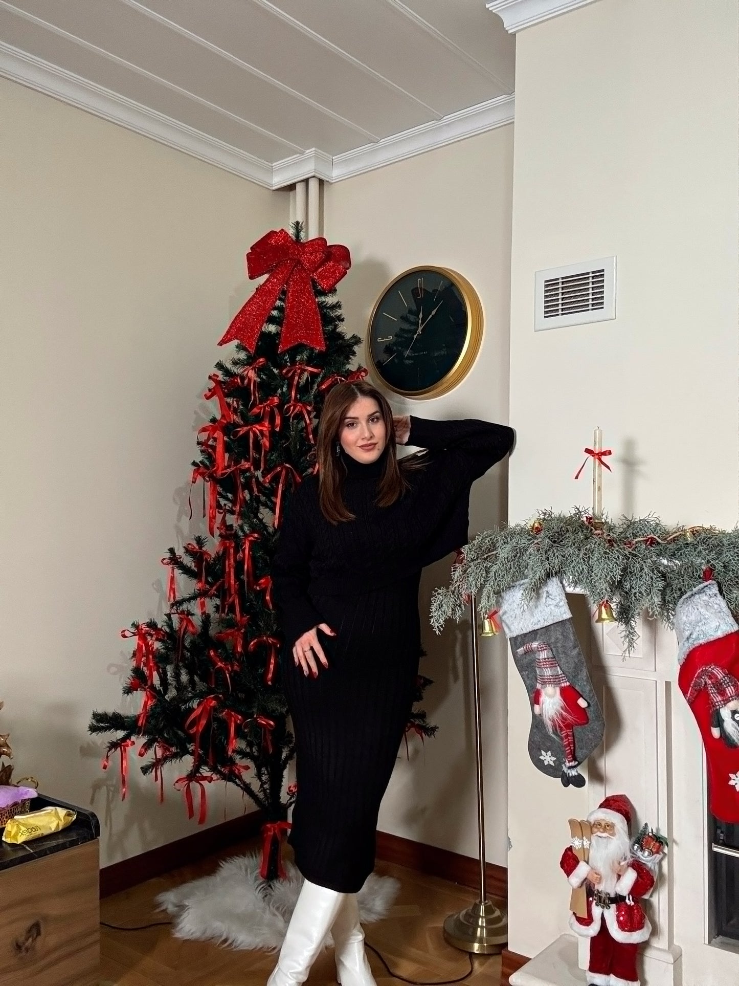 Balıkçı Saç Örgü Jileli Takım-SİYAH