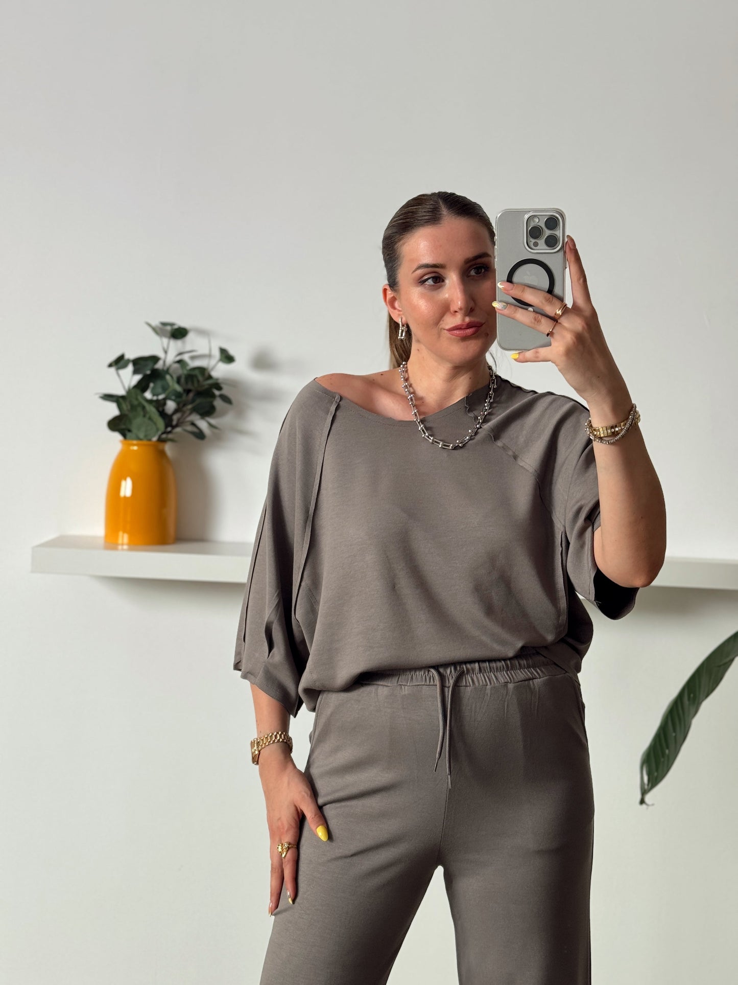 Modal kumaş ikili eşofman takımı VİZON