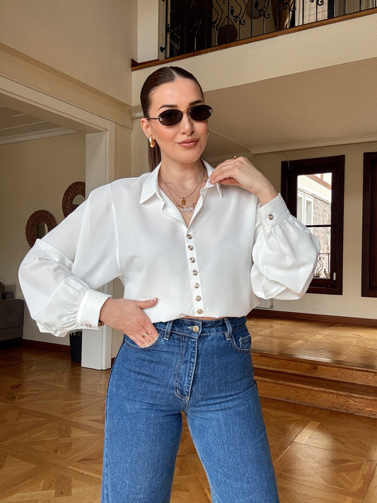 Jessica Gömlek Beyaz